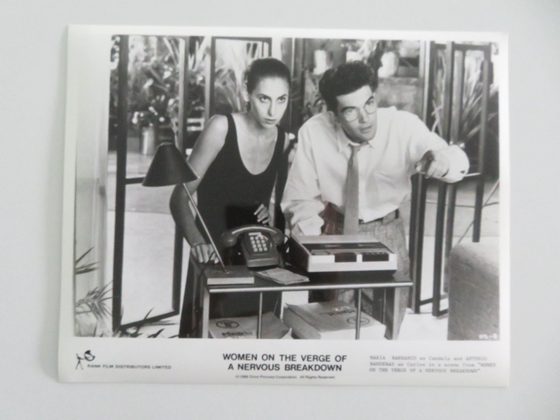 WOMEN ON THE VERGE OF A NERVOUS BREAKDOWN MOVIE STILL PHOTO LOT OF 8 1988 Movie posters