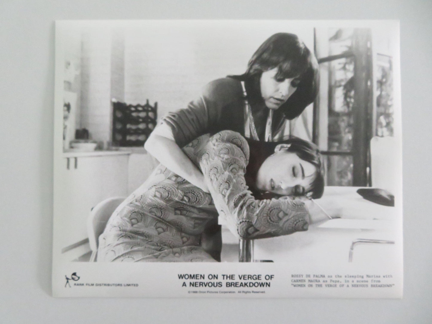 WOMEN ON THE VERGE OF A NERVOUS BREAKDOWN MOVIE STILL PHOTO LOT OF 8 1988 Movie posters