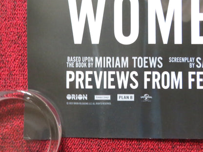 WOMEN TALKING UK QUAD ROLLED POSTER ROONEY MARA FRANCES MCDORMAND 2022 Rendezvous Cinema Movie posters