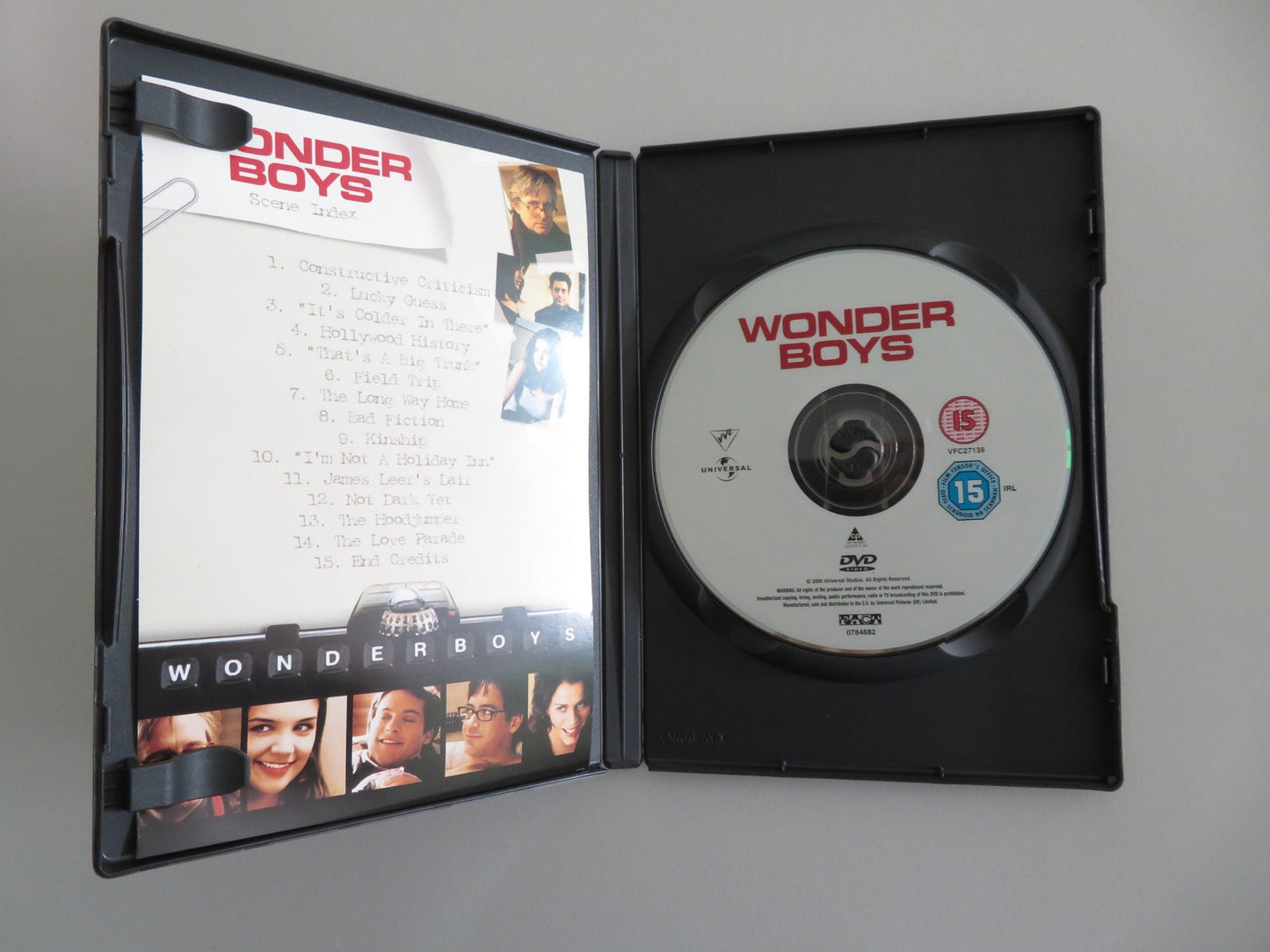 WONDER BOYS (DVD) MICHAEL DOUGLAS KATIE HOLMES 2000 REGION 2 Movie posters