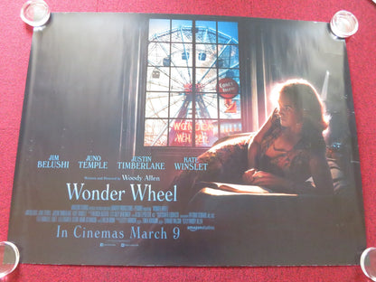 WONDER WHEEL UK QUAD ROLLED POSTER KATE WINSLET JUSTIN TIMBERLAKE 2017 Rendezvous Cinema Movie posters