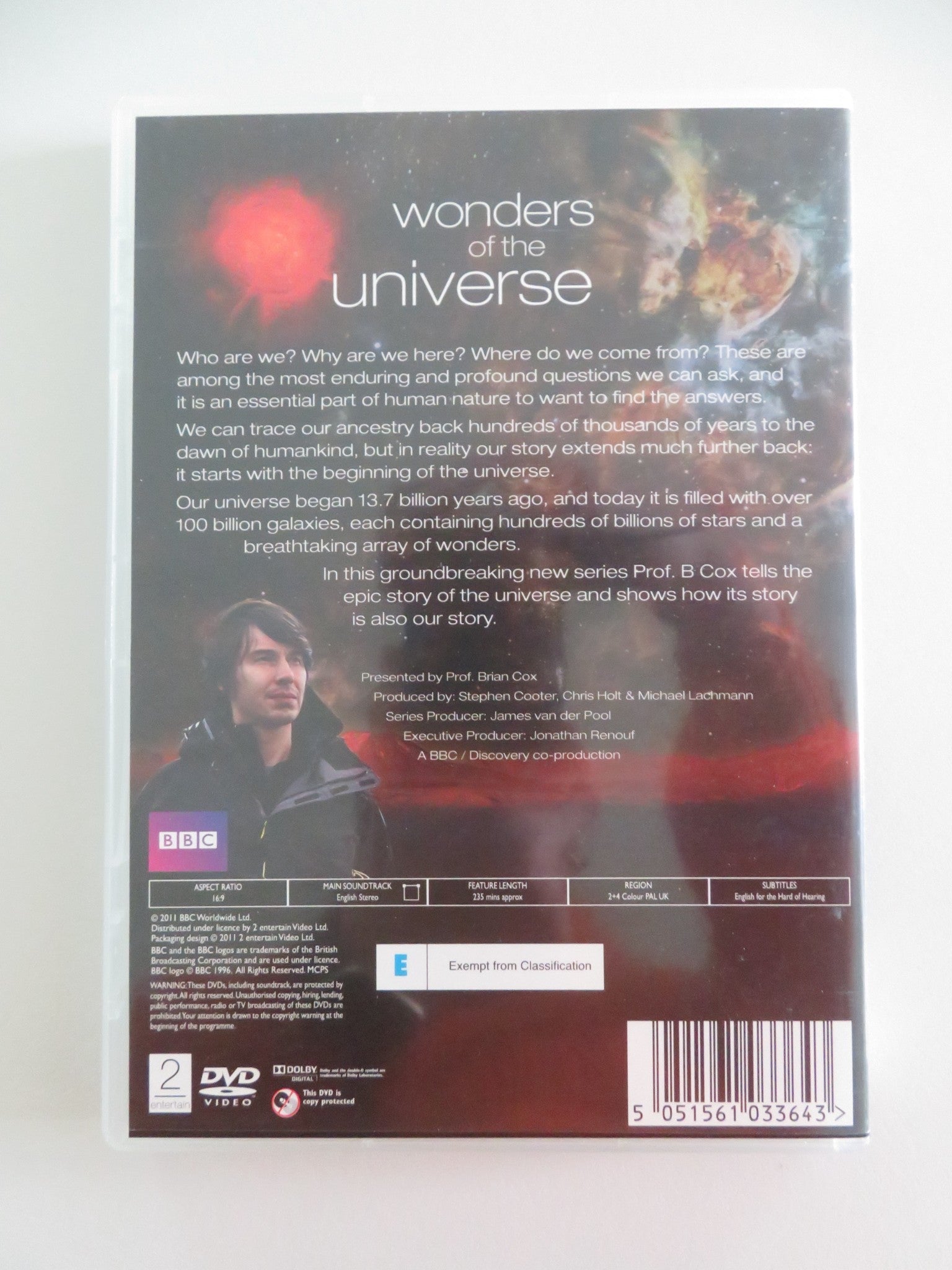 WONDERS OF THE UNIVERSE (DVD) PROFESSOR BRIAN COX 2011 REGION 2, 4 Movie posters