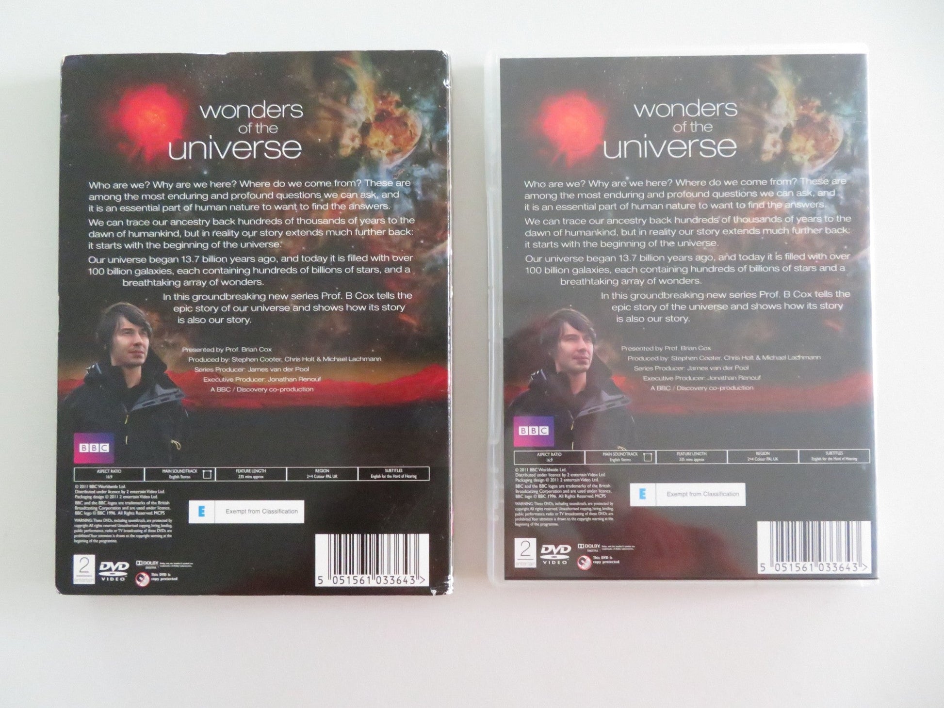 WONDERS OF THE UNIVERSE (DVD) PROFESSOR BRIAN COX 2011 REGION 2, 4 Movie posters