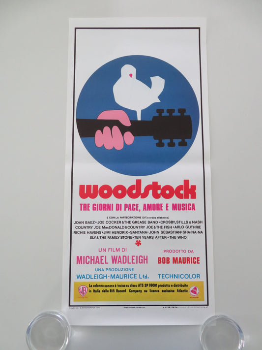 Woodstock Italian Locandina Poster Jimi Hendrix The Who Joan Baez 1970 Movie posters