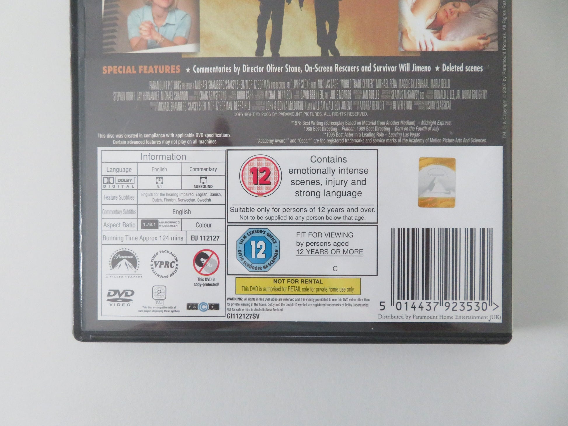 World Trade Center (DVD) Nicolas Cage Michael Peña 2006 Region 2 Movie posters