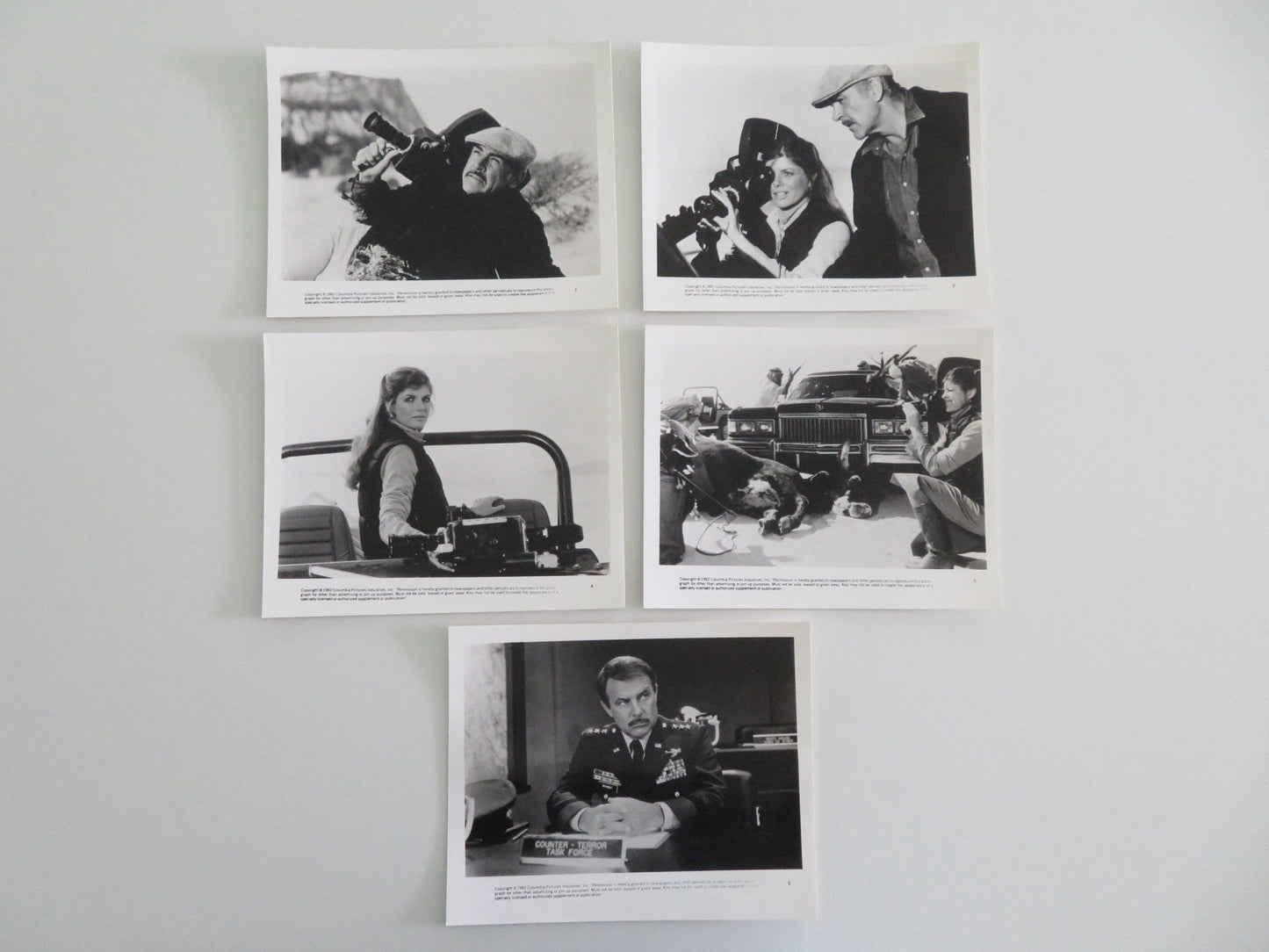 WRONG IS RIGHT - A MOVIE STILL PHOTO LOT OF 5 SEAN CONNERY KATHARINE ROSS 1982 Movie posters