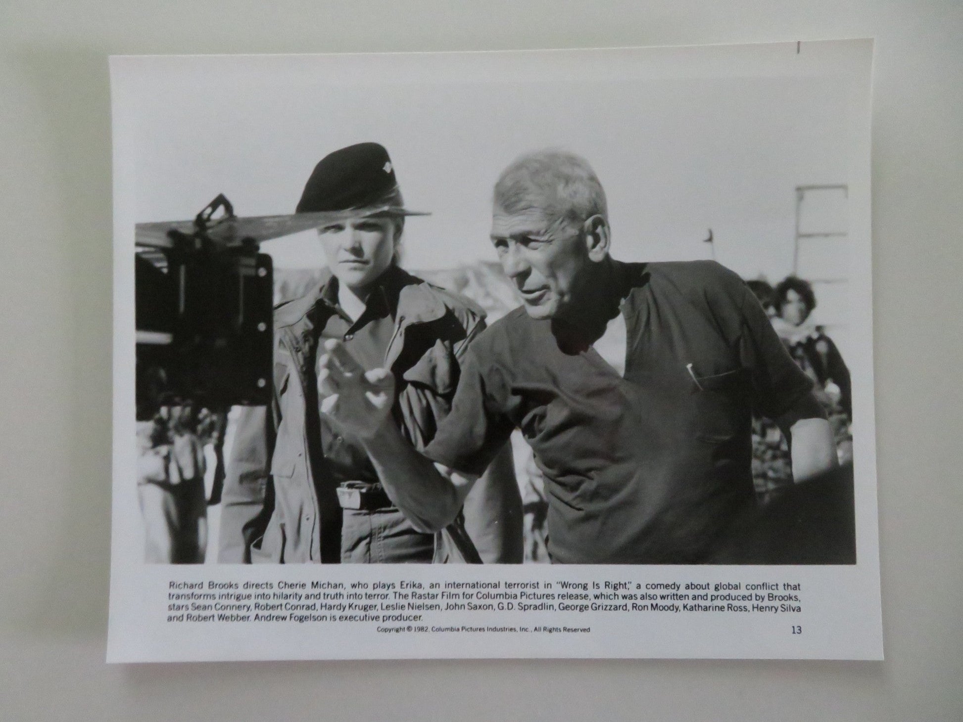 Wrong Is Right - C MOVIE STILL PHOTO LOT OF 7 SEAN CONNERY LESLIE NIELSEN 1982 Movie posters