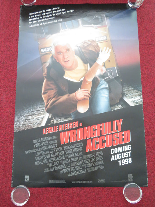 Wrongfully Accused US One Sheet Rolled Poster Leslie Nielsen Kelly LeBrock 1998 Movie posters