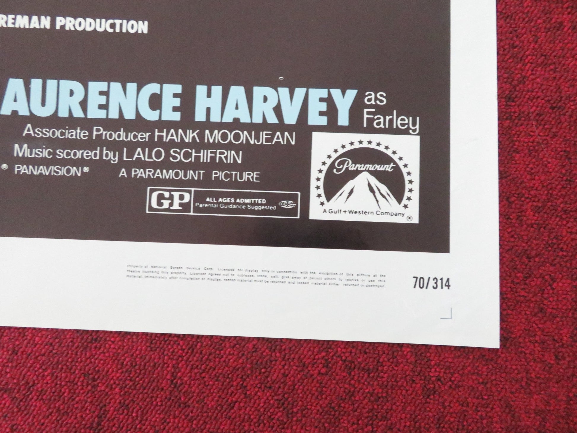 WUSA FOLDED US ONE SHEET POSTER PAUL NEWMAN JOANNE WOODWARD 1970 Movie posters