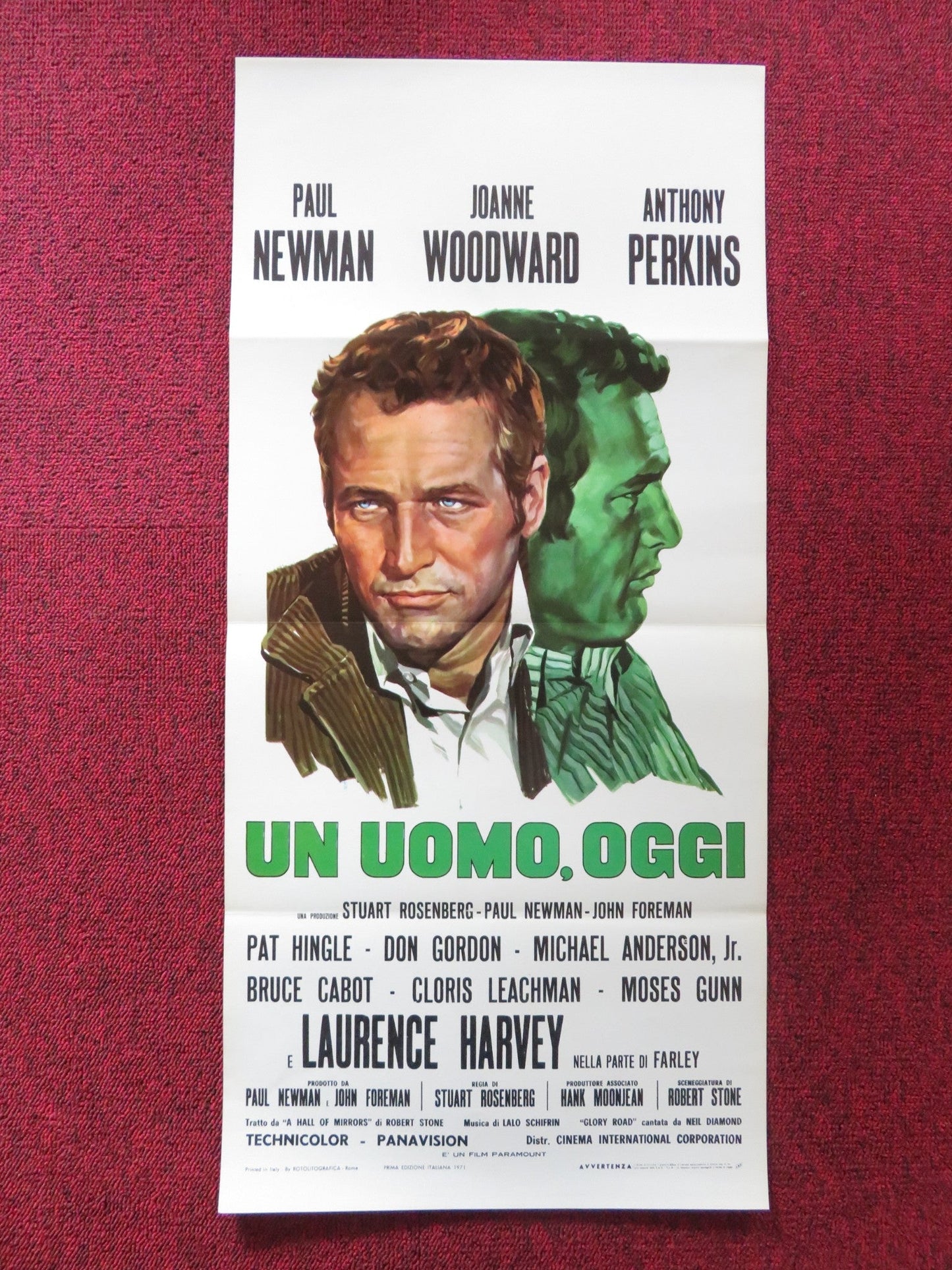 WUSA ITALIAN LOCANDINA POSTER PAUL NEWMAN JOANNE WOODWARD ANTHONY PERKINS 1971 Rendezvous Cinema Movie posters