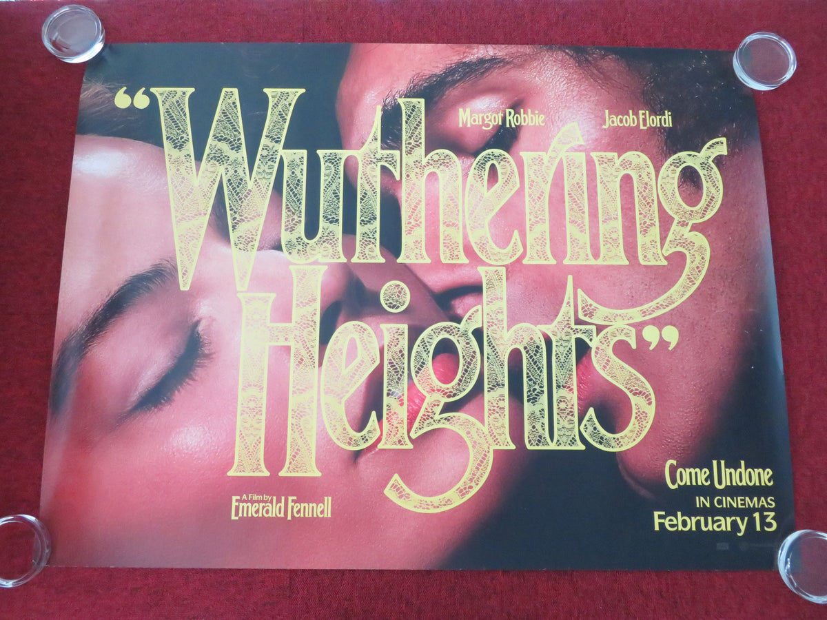 Wuthering Heights UK Quad Rolled Poster Margot Robbie Jacob Elordi 2026 Movie posters