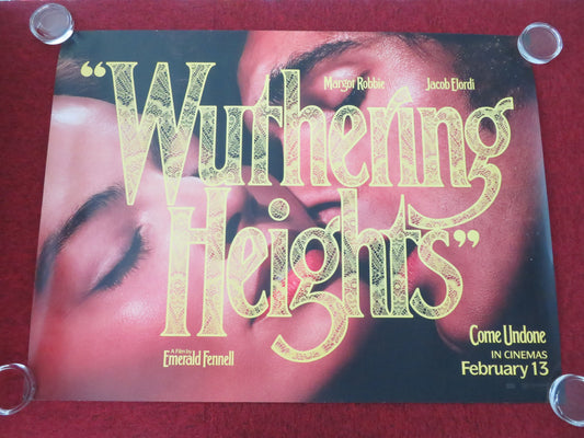 Wuthering Heights UK Quad Rolled Poster Margot Robbie Jacob Elordi 2026 Movie posters