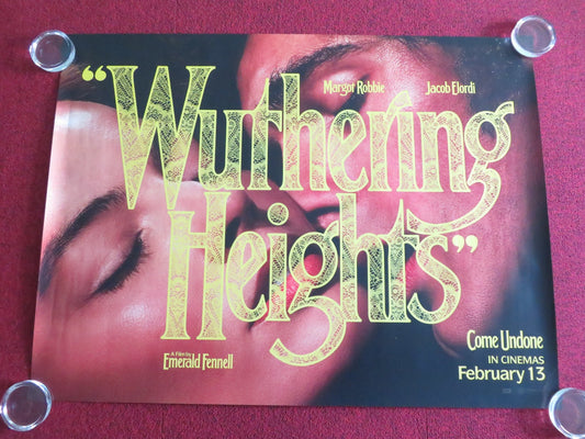 Wuthering Heights UK Quad Rolled Poster Margot Robbie Jacob Elordi 2026 Movie posters