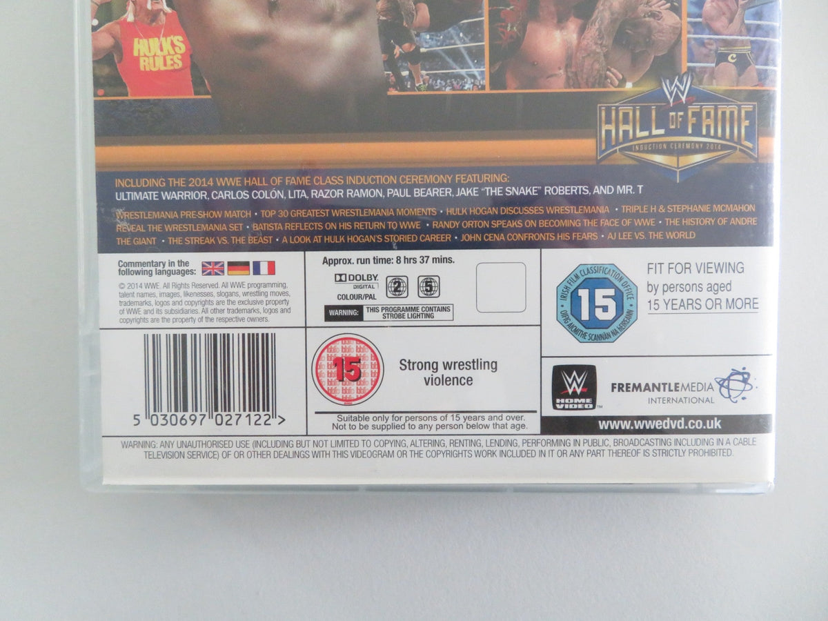 WWE: WrestleMania XXX 30th Anniversary (DVD BoxSet) Hulk Hogan 2014 Region 2, 5 Movie posters