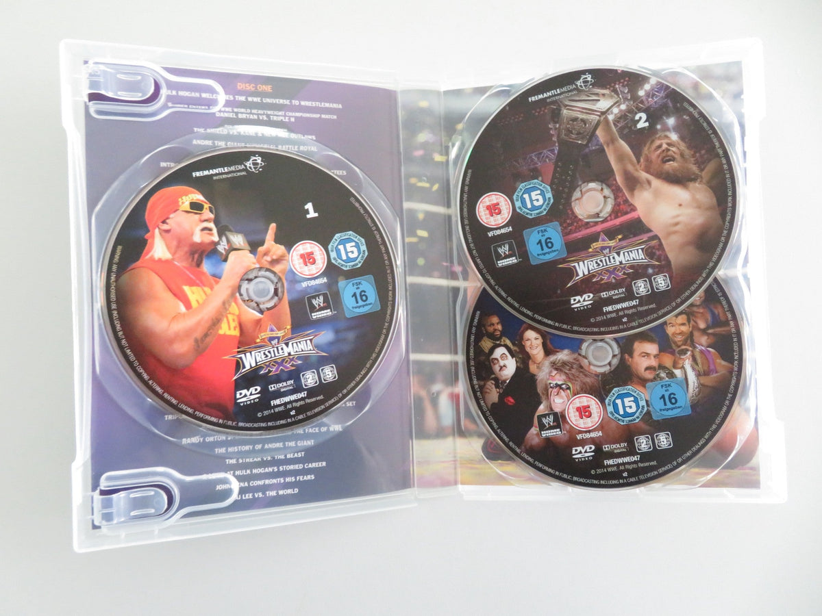 WWE: WrestleMania XXX 30th Anniversary (DVD BoxSet) Hulk Hogan 2014 Region 2, 5 Movie posters