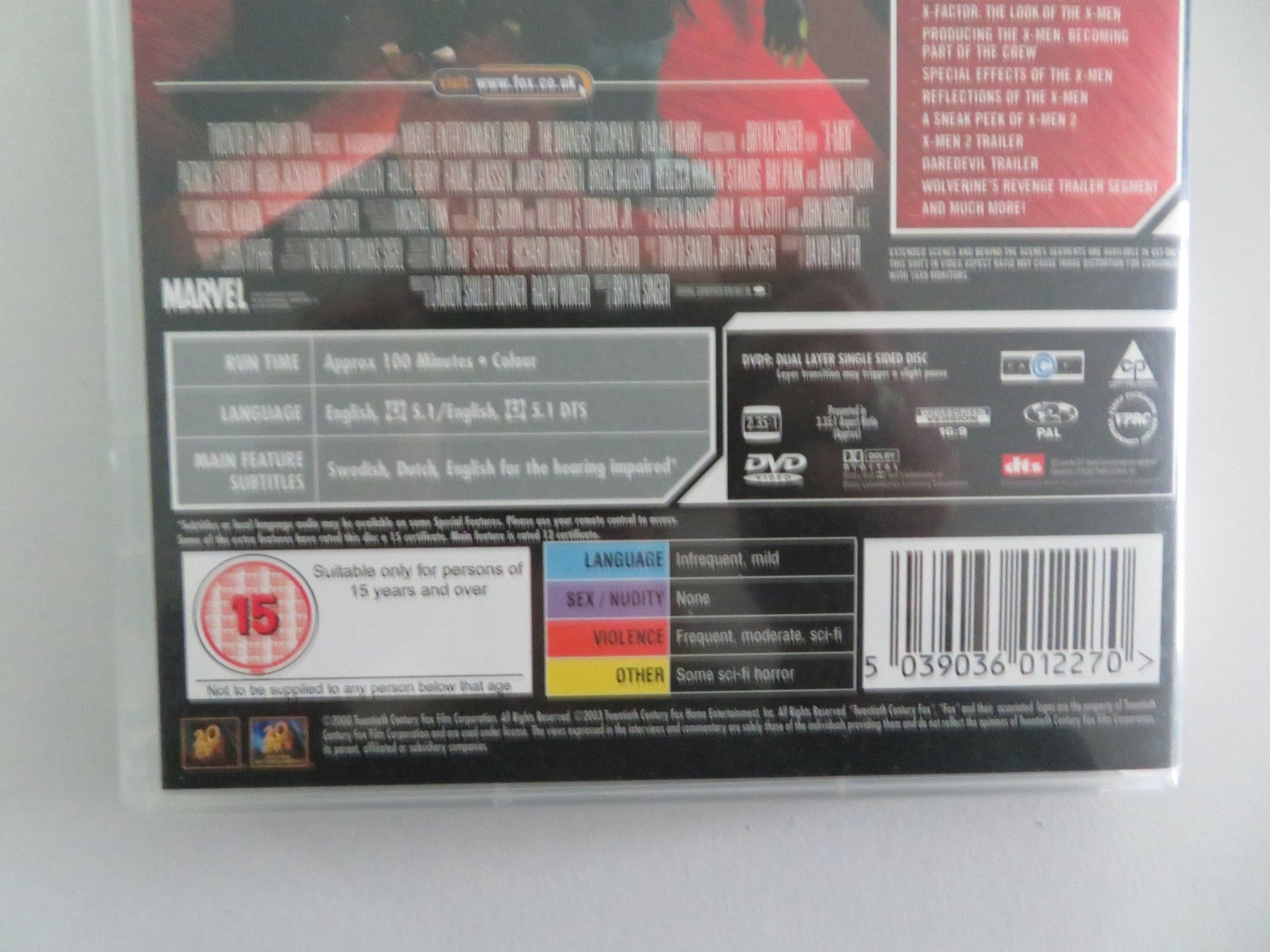 X-MEN 1.5 2 DISC EXTREME EDITION (DVD) HUGH JACKMAN STEWART REGION 2 2000 - Rendezvous Cinema