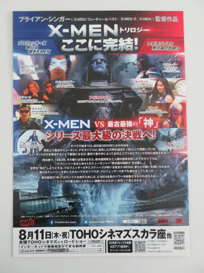 X - MEN: APOCALYPSE JAPANESE CHIRASHI (B5) POSTER MARVEL JAMES MCAVOY 2016 Rendezvous Cinema Movie posters