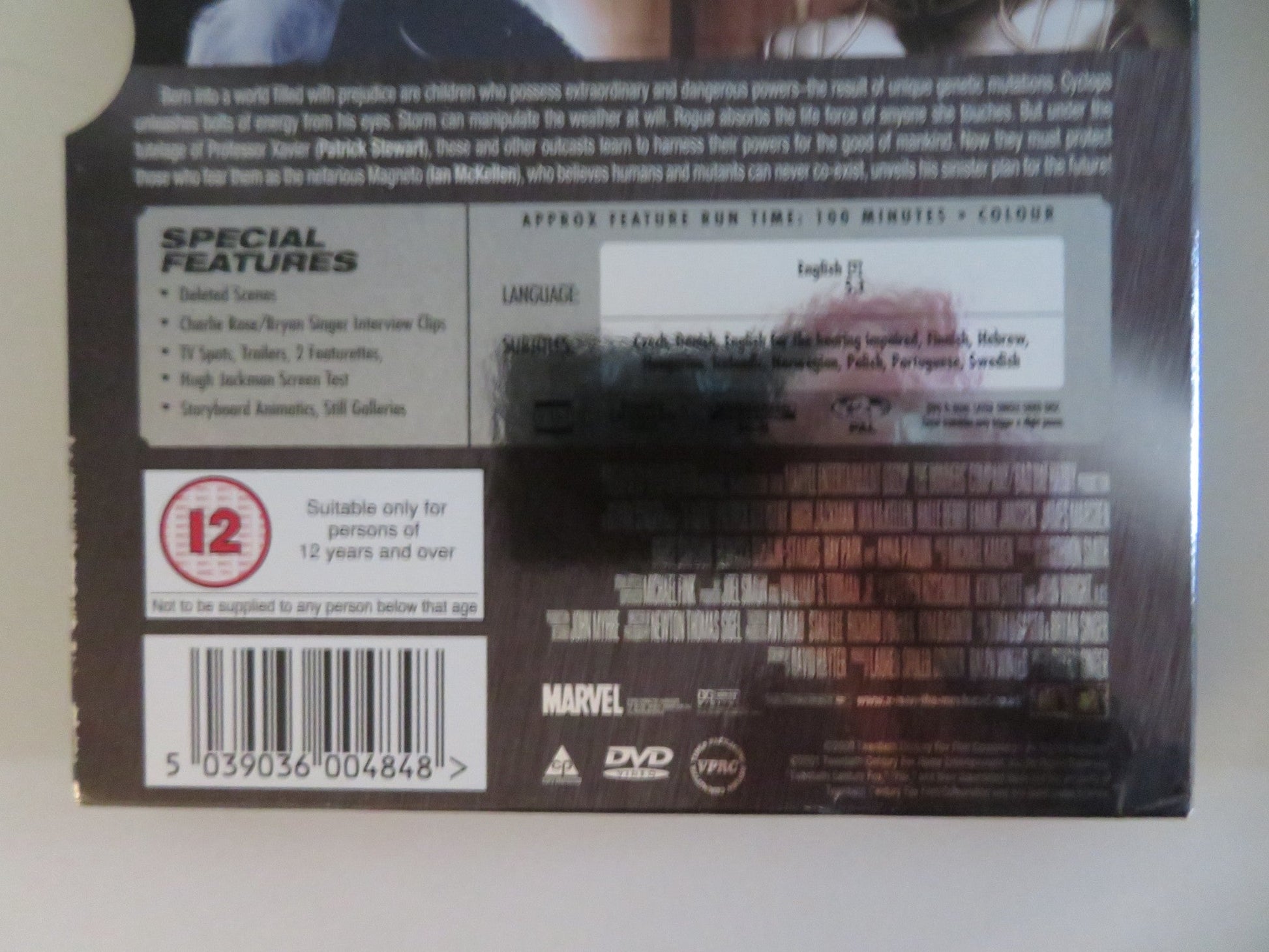 X - MEN - B (DVD) HUGH JACKMAN PATRICK STEWART 2000 REGION 2 Movie posters