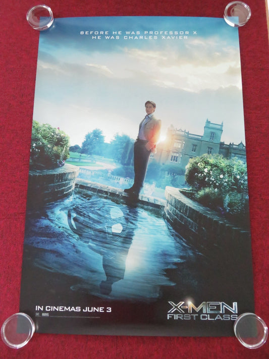 X - MEN: FIRST CLASS - A ONE SHEET ROLLED POSTER MCAVOY MICHAEL FASSBENDER 2011 Movie posters
