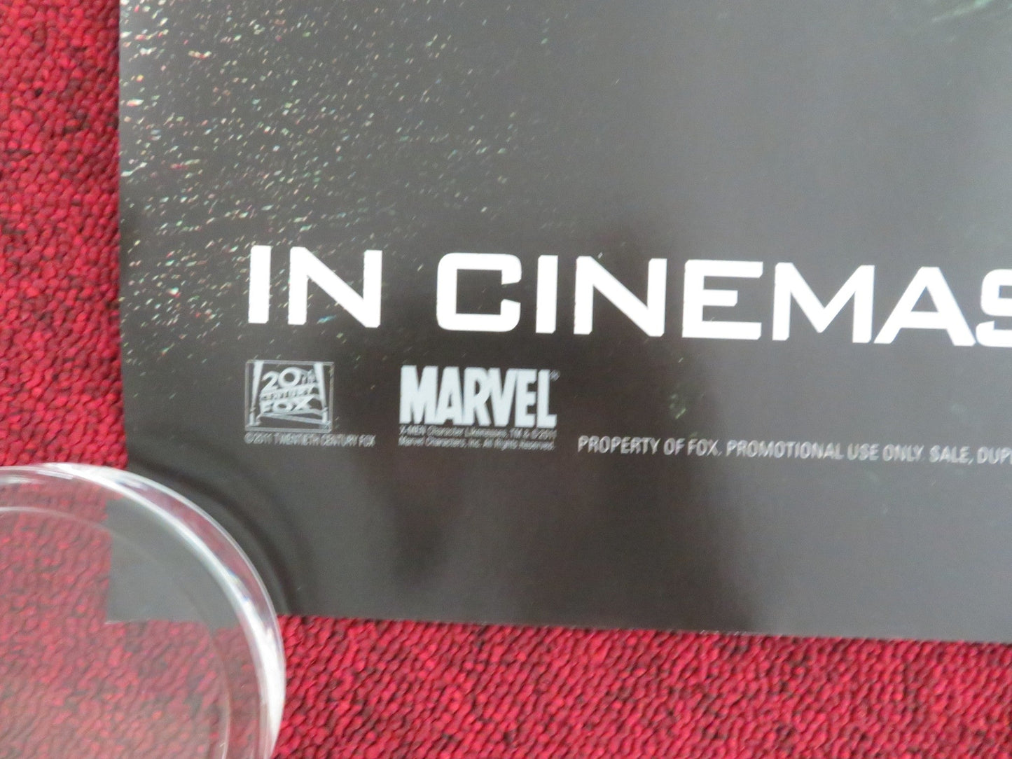 X-MEN: FIRST CLASS - B UK QUAD ROLLED POSTER MARVEL MICHAEL FASSBENDER 2011 - Rendezvous Cinema