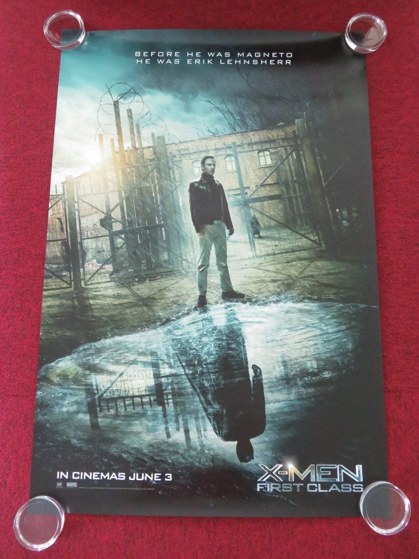 X - MEN: FIRST CLASS - C ONE SHEET ROLLED POSTER MCAVOY MICHAEL FASSBENDER 2011 Movie posters