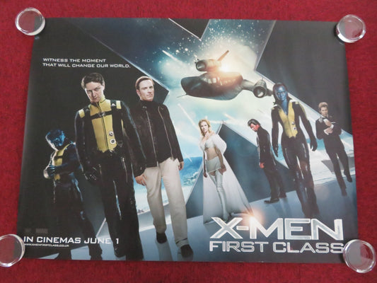 X-MEN: FIRST CLASS - C UK QUAD ROLLED POSTER JAMES MCAVAOY M. FASSBENDER 2011 - Rendezvous Cinema