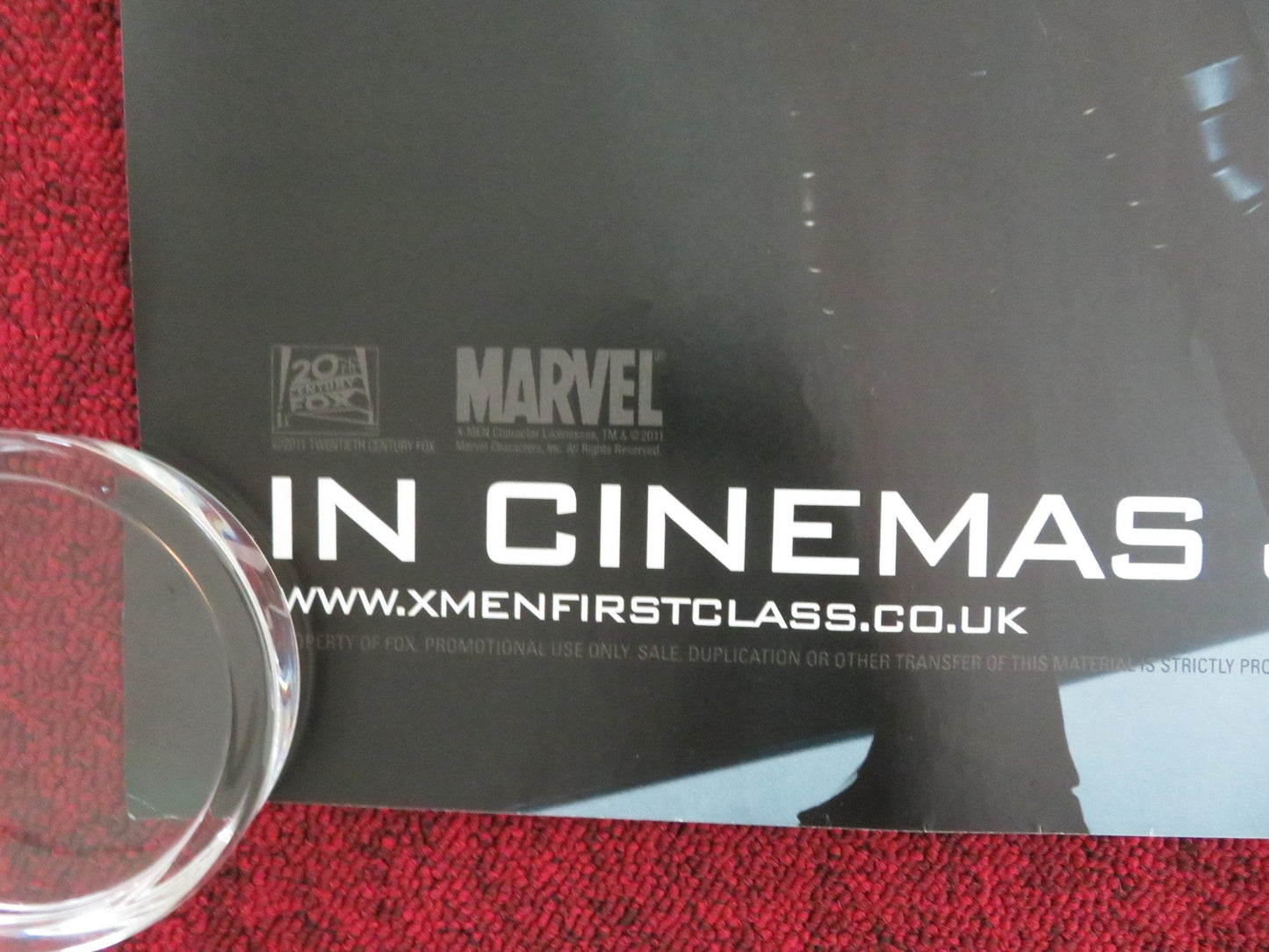 X-MEN: FIRST CLASS - C UK QUAD ROLLED POSTER JAMES MCAVAOY M. FASSBENDER 2011 - Rendezvous Cinema