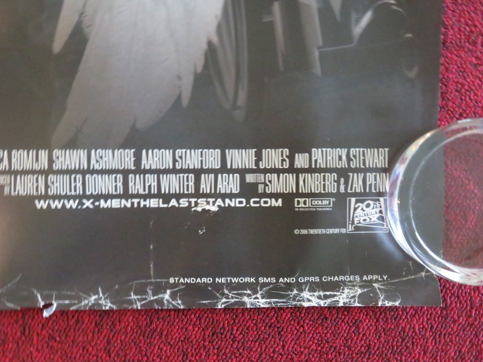 X - MEN: THE LAST STAND - B UK QUAD ROLLED POSTER HUGH JACKMAN HALLE BERRY 2006 Movie posters