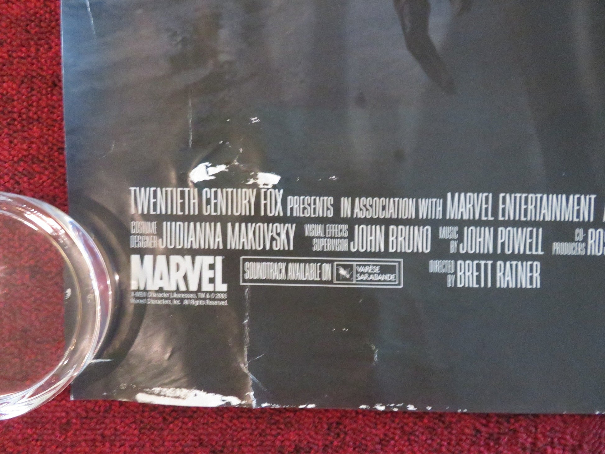 X - MEN: THE LAST STAND - B UK QUAD ROLLED POSTER HUGH JACKMAN HALLE BERRY 2006 Movie posters