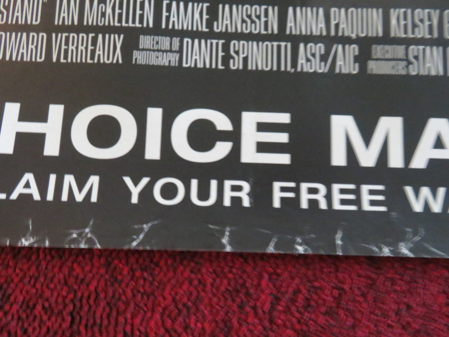 X - MEN: THE LAST STAND - B UK QUAD ROLLED POSTER HUGH JACKMAN HALLE BERRY 2006 Movie posters