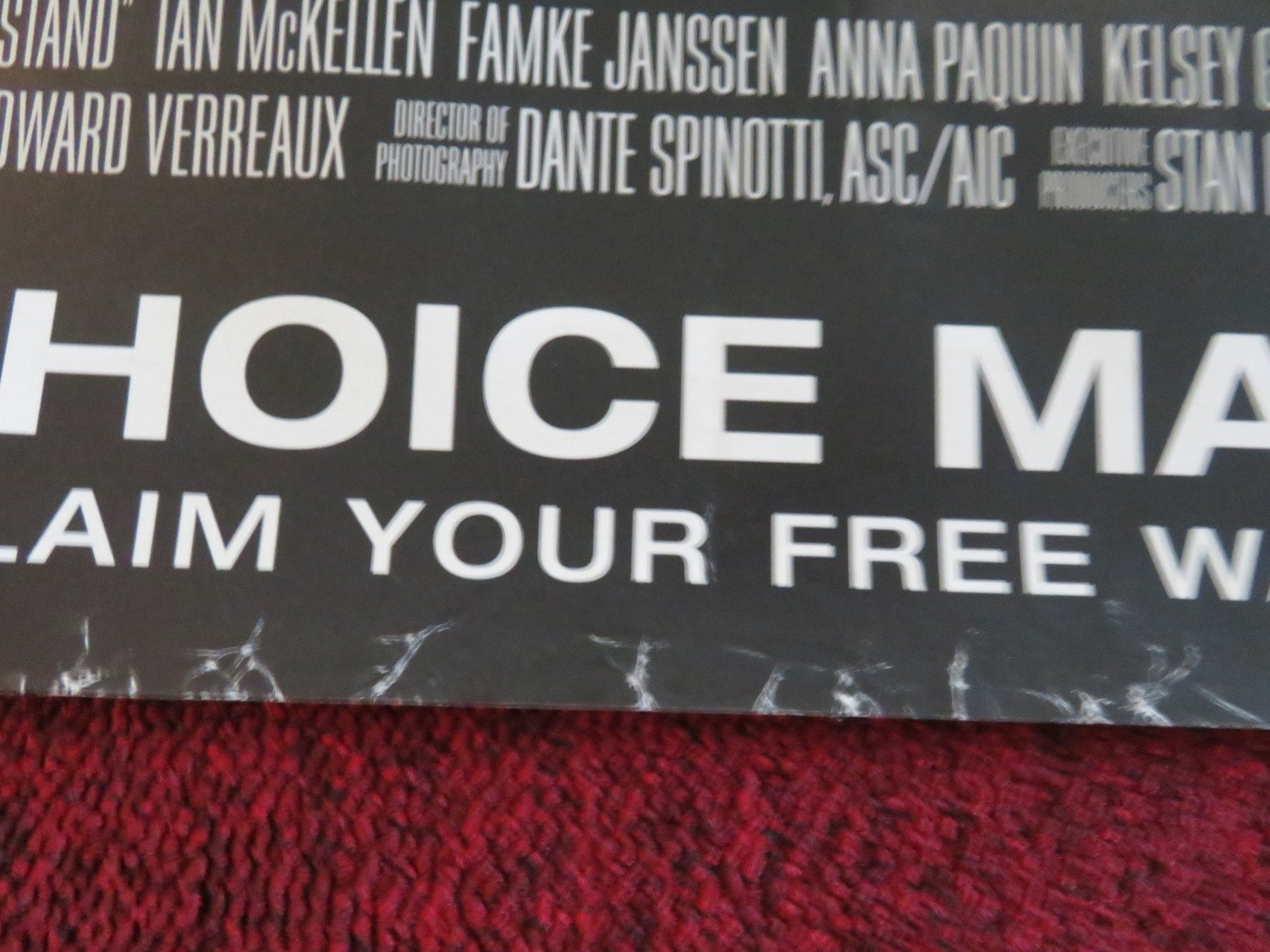 X - MEN: THE LAST STAND - B UK QUAD ROLLED POSTER HUGH JACKMAN HALLE BERRY 2006 Movie posters