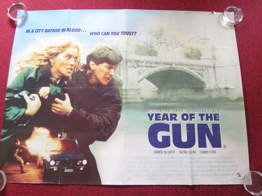 YEAR OF THE GUN UK QUAD ROLLED POSTER ANDREW MCCARTHY SHARON STONE 1991 Rendezvous Cinema Movie posters
