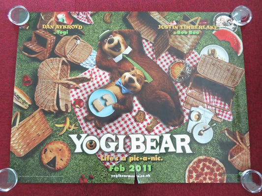 YOGI BEAR - B UK QUAD ROLLED POSTER DAN AYKROYD JUSTIN TIMBERLAKE 2010 Movie posters