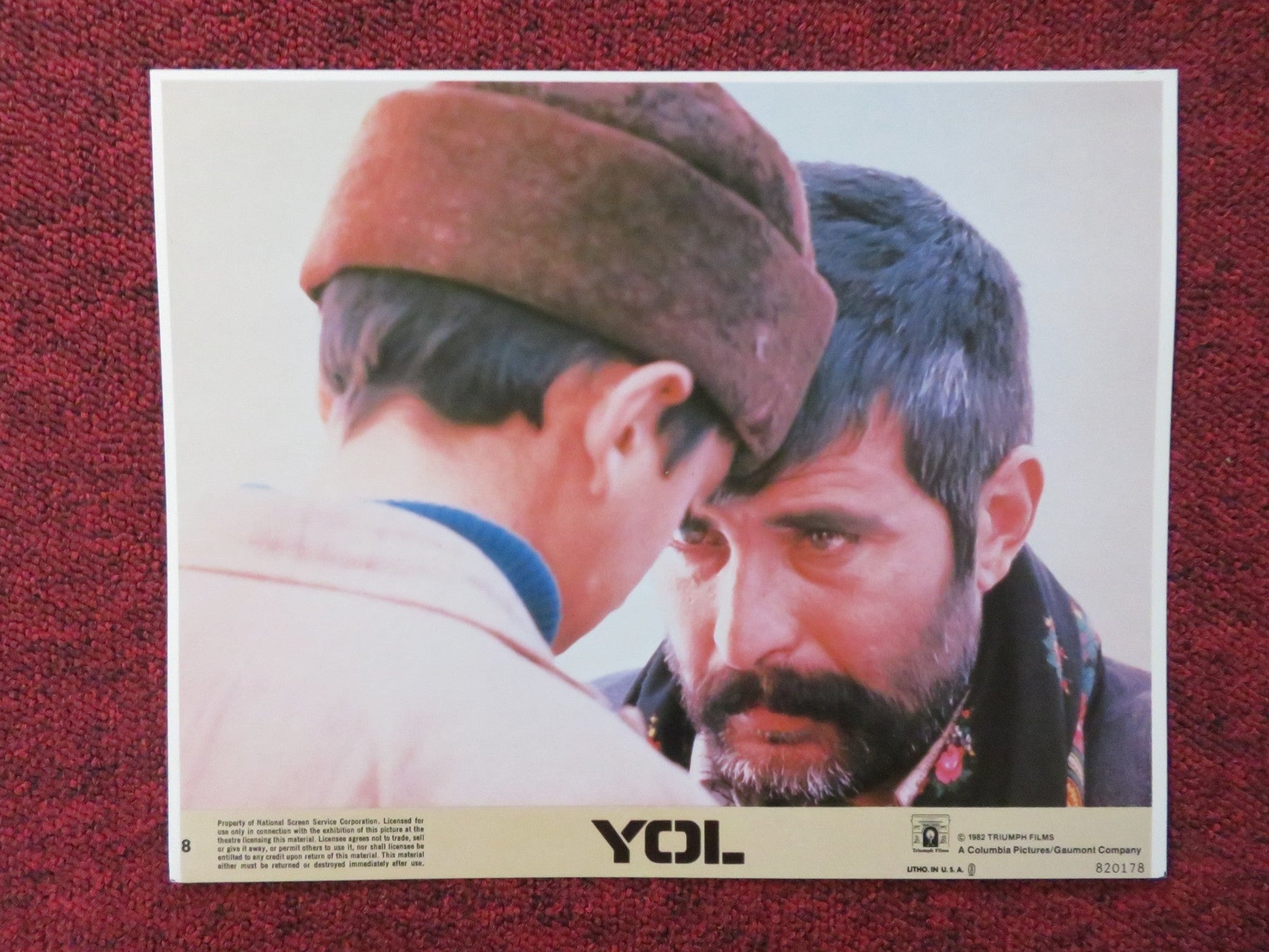 YOL - 8 LOBBY CARD TARIK AKAN SERIF SEZER 1982 Rendezvous Cinema Movie posters
