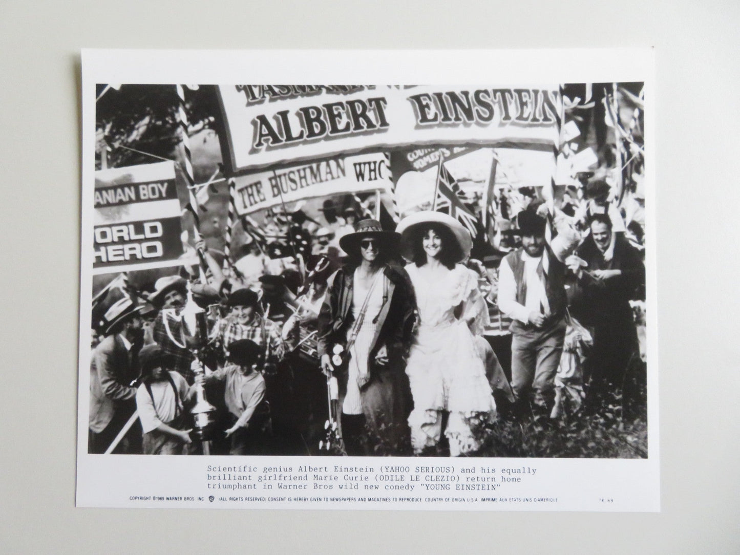 YOUNG EINSTEIN PRESS KIT 1988 YAHOO SERIOUS JOHN HOWARD Movie posters