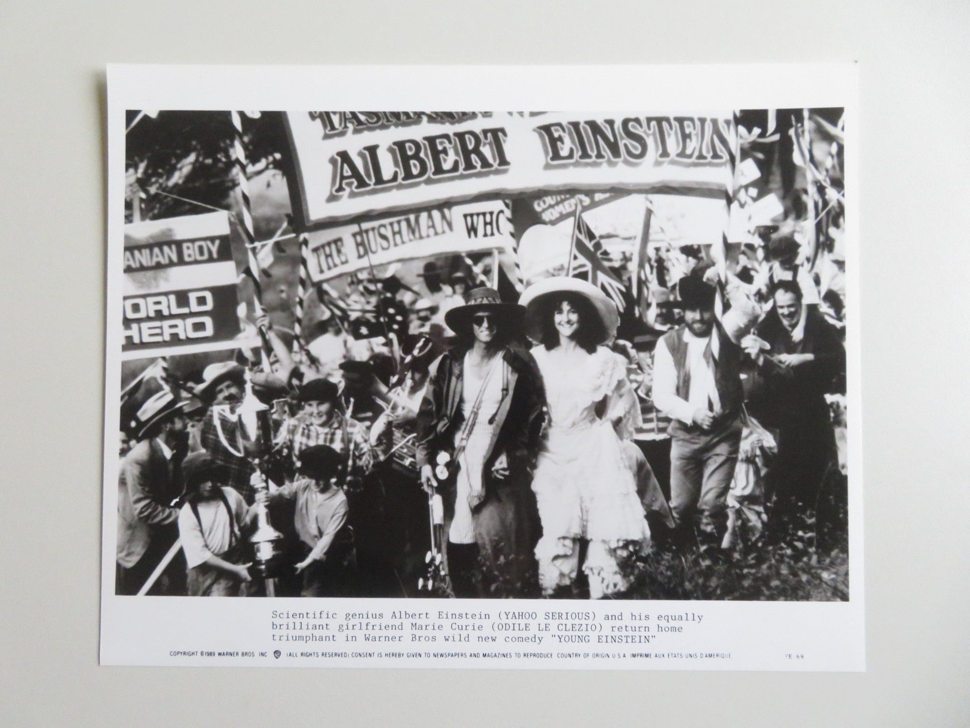 YOUNG EINSTEIN PRESS KIT 1988 YAHOO SERIOUS JOHN HOWARD Movie posters