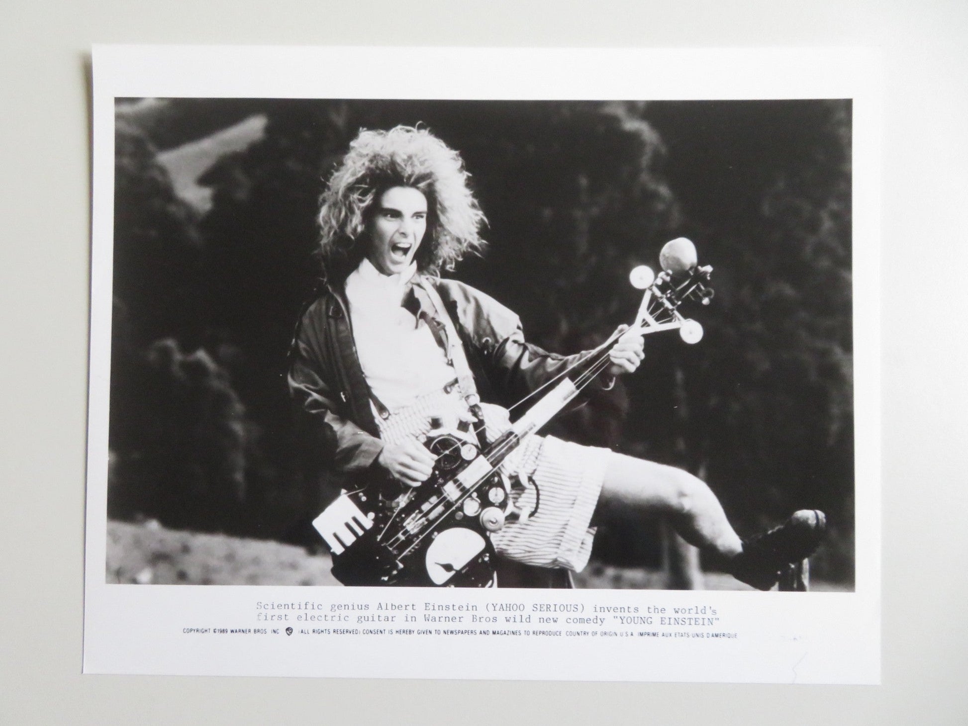 YOUNG EINSTEIN PRESS KIT 1988 YAHOO SERIOUS JOHN HOWARD Movie posters