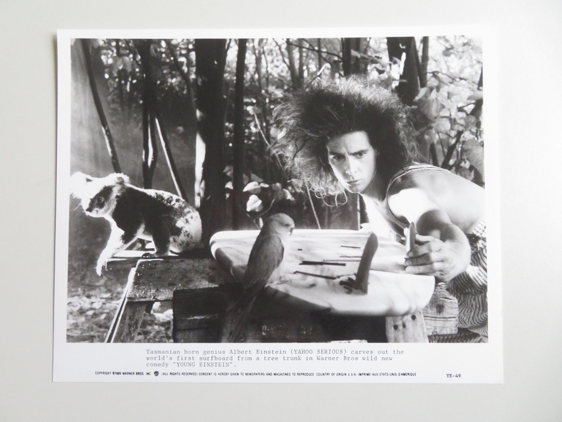 YOUNG EINSTEIN PRESS KIT 1988 YAHOO SERIOUS JOHN HOWARD Movie posters