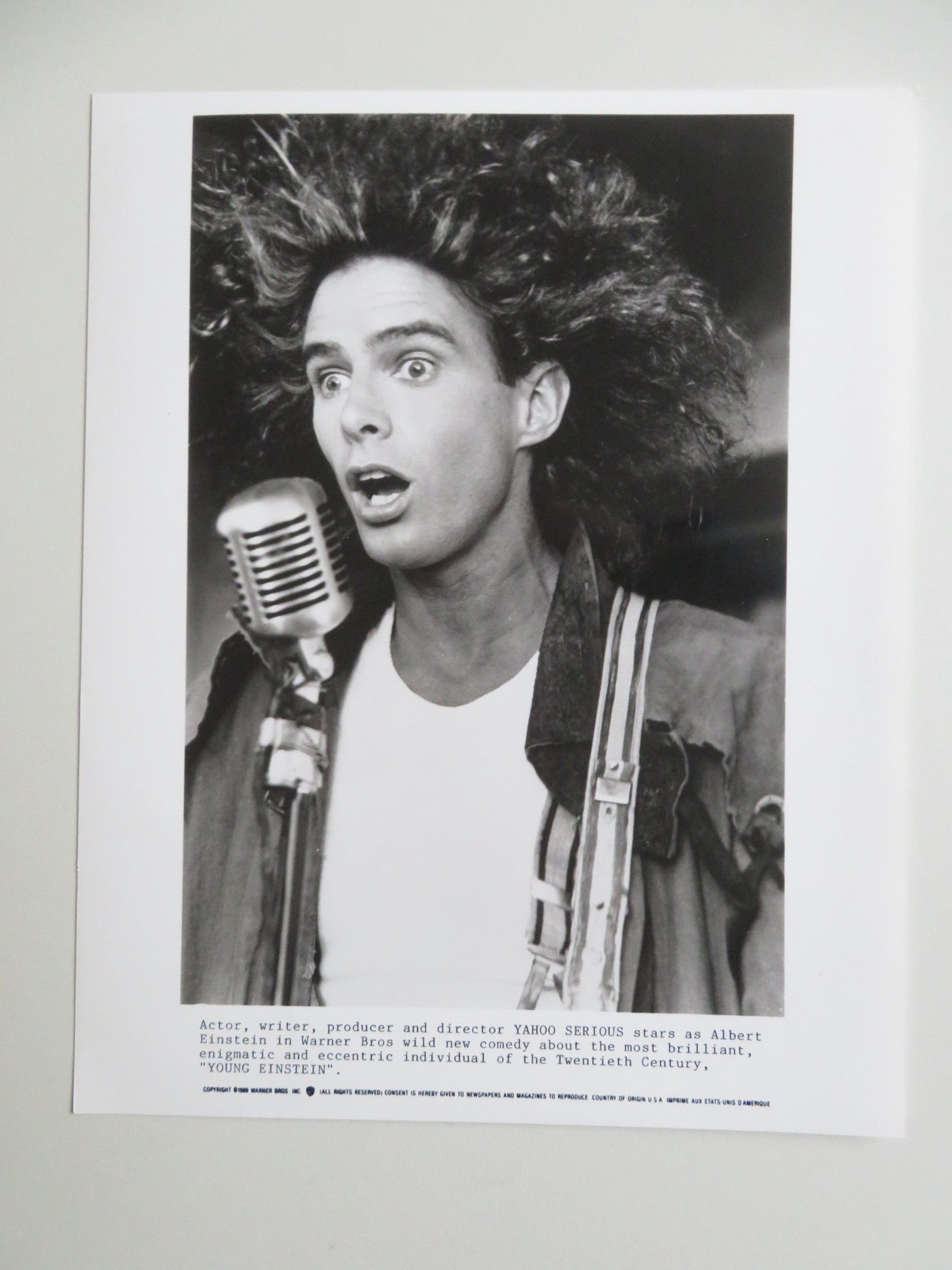 YOUNG EINSTEIN PRESS KIT 1988 YAHOO SERIOUS JOHN HOWARD Movie posters