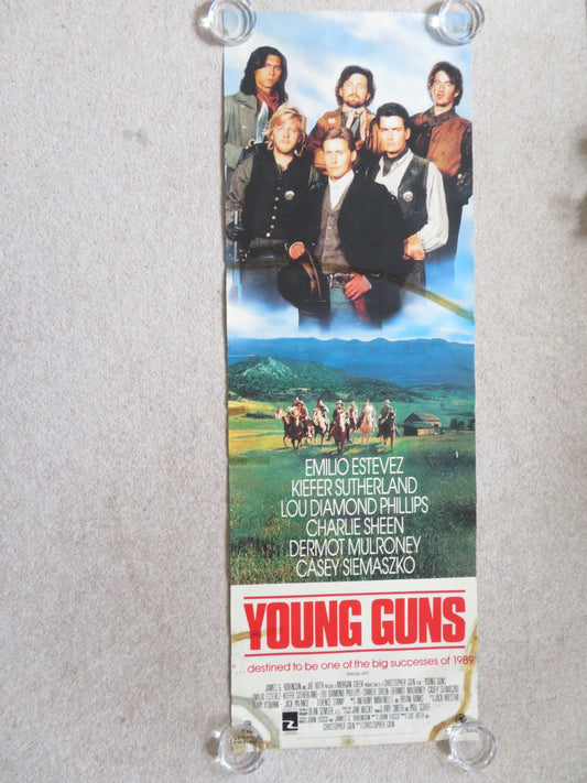 YOUNG GUNS DOOR PANEL POSTER ROLLED EMILIO ESTEVEZ KIEFER SUTHERLAND 1988 Rendezvous Cinema Movie posters