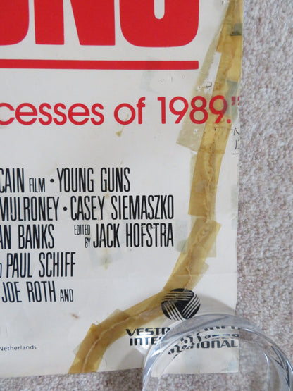 YOUNG GUNS DOOR PANEL POSTER ROLLED EMILIO ESTEVEZ KIEFER SUTHERLAND 1988 Rendezvous Cinema Movie posters