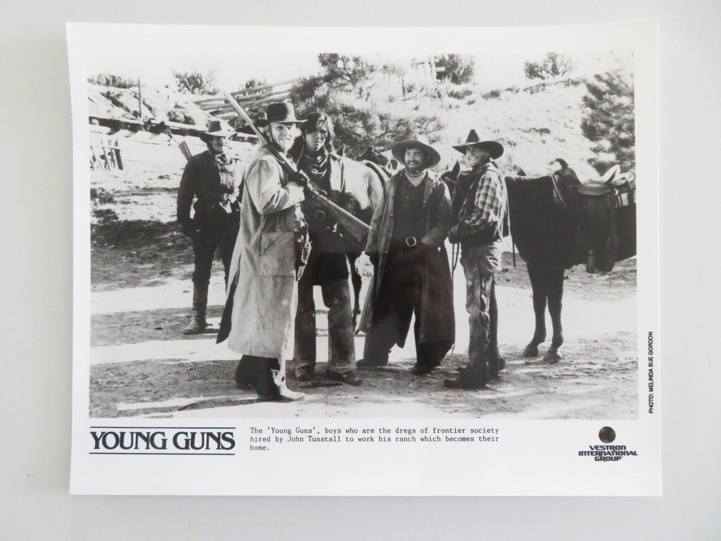 Young Guns Movie Still Photo Lot Of 6 Emilio Estevez Charlie Sheen 1988 Movie posters