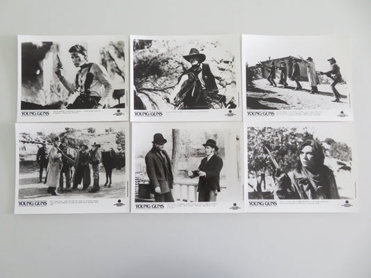 Young Guns Movie Still Photo Lot Of 6 Emilio Estevez Charlie Sheen 1988 Movie posters