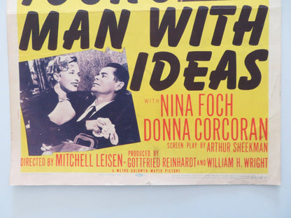 YOUNG MAN WITH IDEAS US INSERT POSTER GLENN FORD RUTH ROMAN 1952 Rendezvous Cinema Movie posters