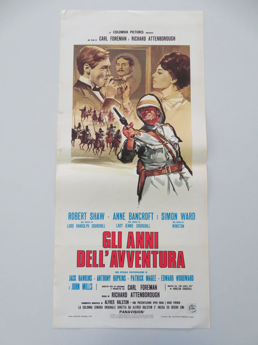Young Winston Italian Locandina Poster Robert Shaw Anne Bancroft 1973 Movie posters