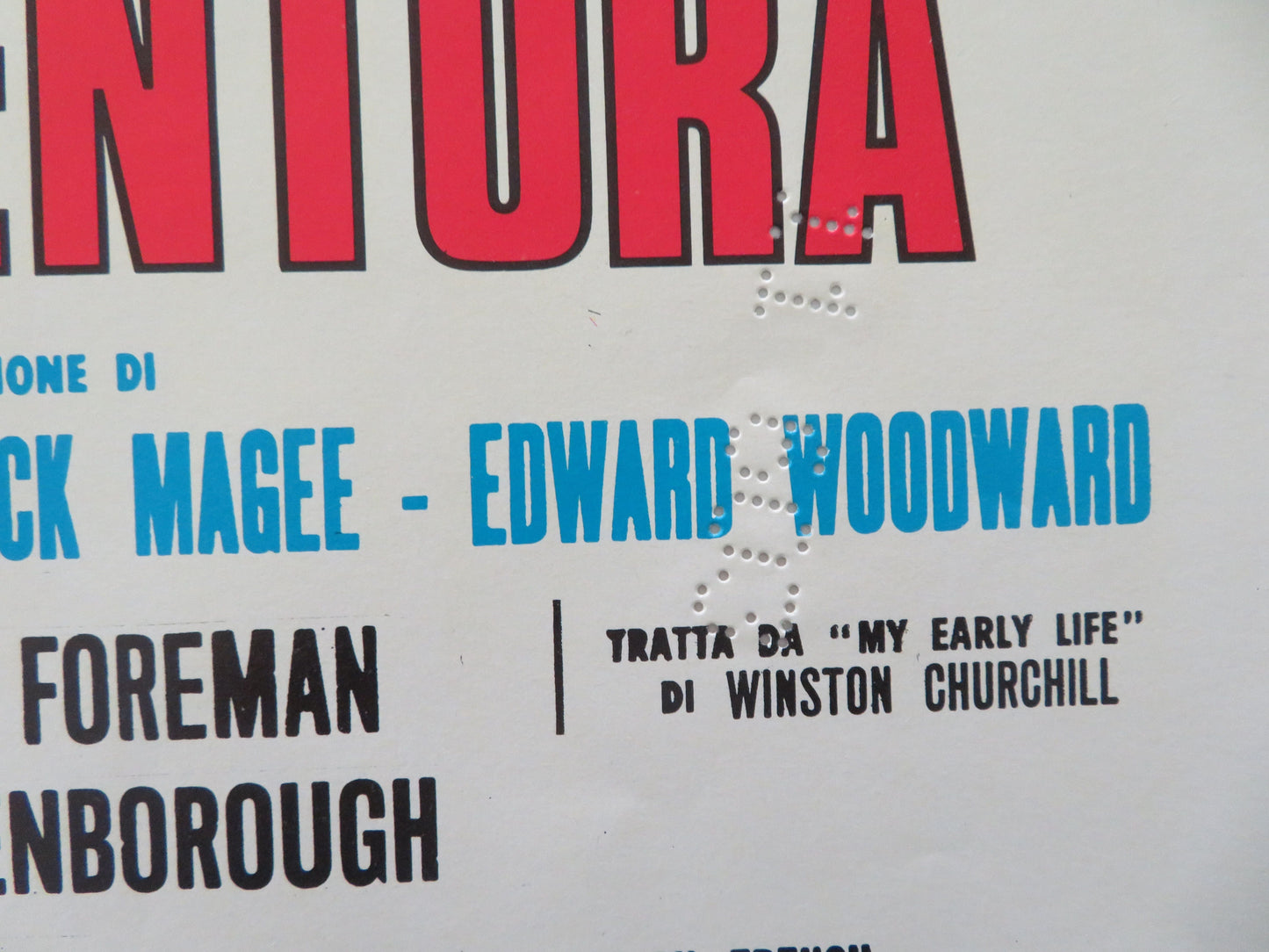 Young Winston Italian Locandina Poster Robert Shaw Anne Bancroft 1973 Movie posters