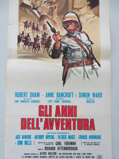 Young Winston Italian Locandina Poster Robert Shaw Anne Bancroft 1973 Movie posters