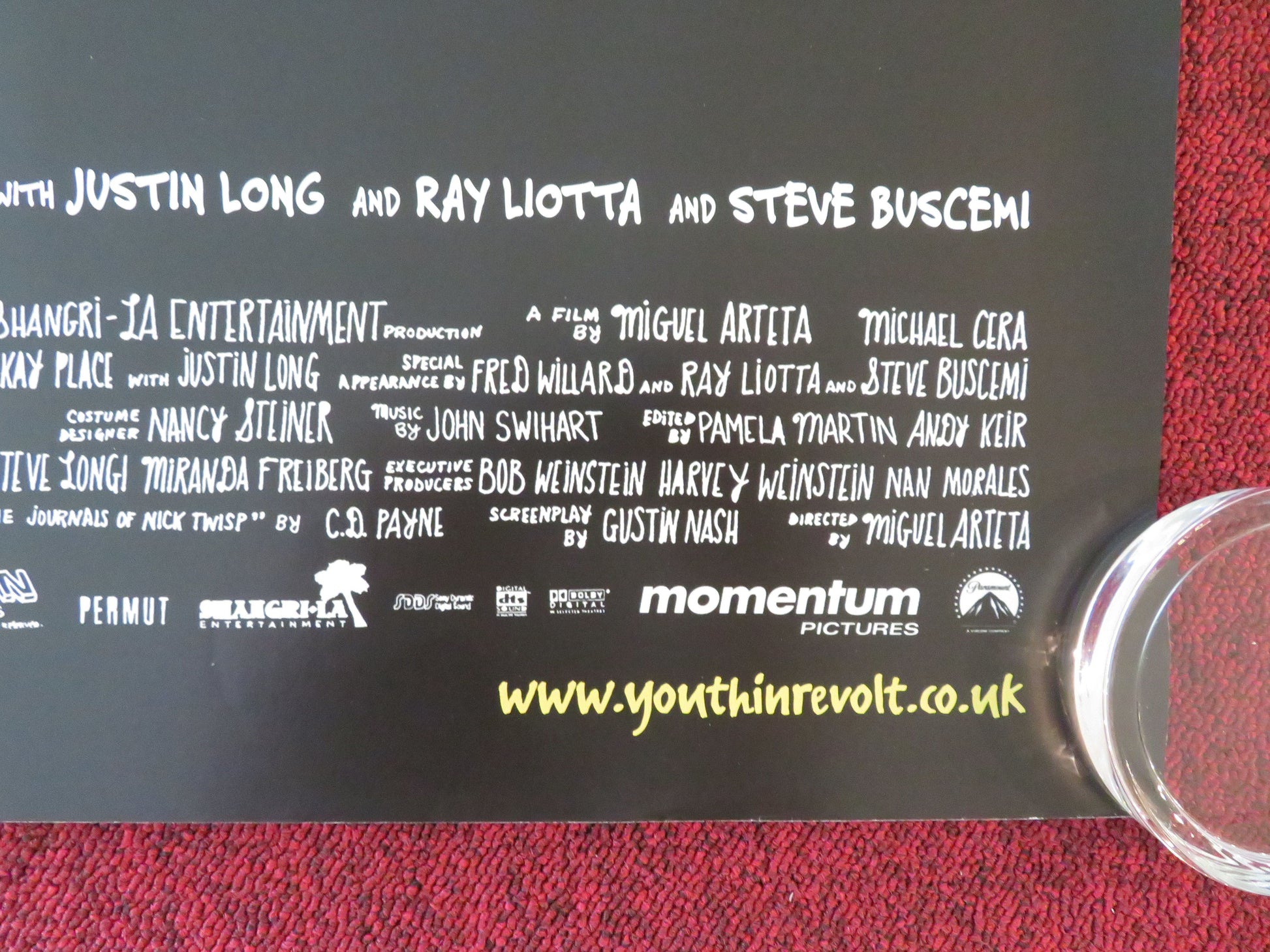 Youth in Revolt UK Quad Rolled Poster Michael Cera Portia Doubleday 2009 Movie posters