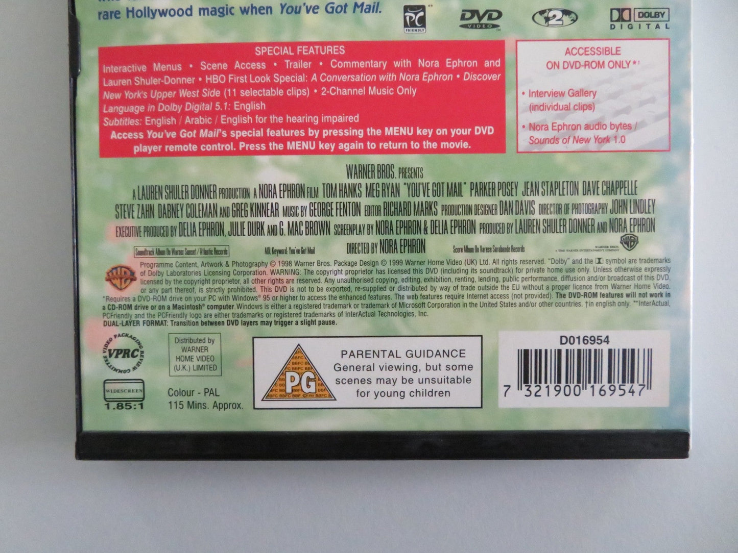You've Got Mail (DVD) Tom Hanks Meg Ryan 1998 Region 2 Movie posters