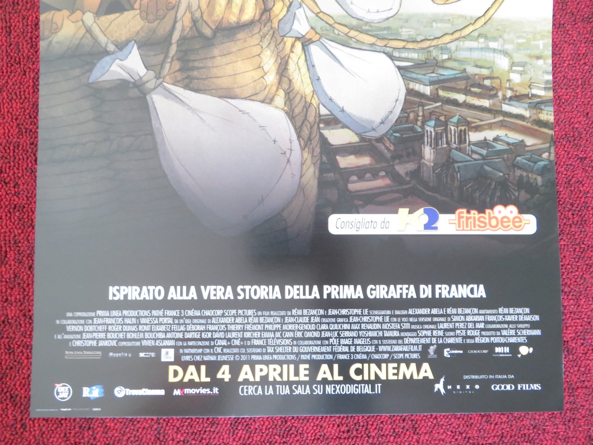 ZARAFA ITALIAN LOCANDINA POSTER MAX RENAUDIN PRATT SIMON ABKARIAN 2012 Rendezvous Cinema Movie posters
